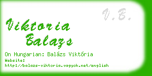 viktoria balazs business card