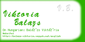 viktoria balazs business card